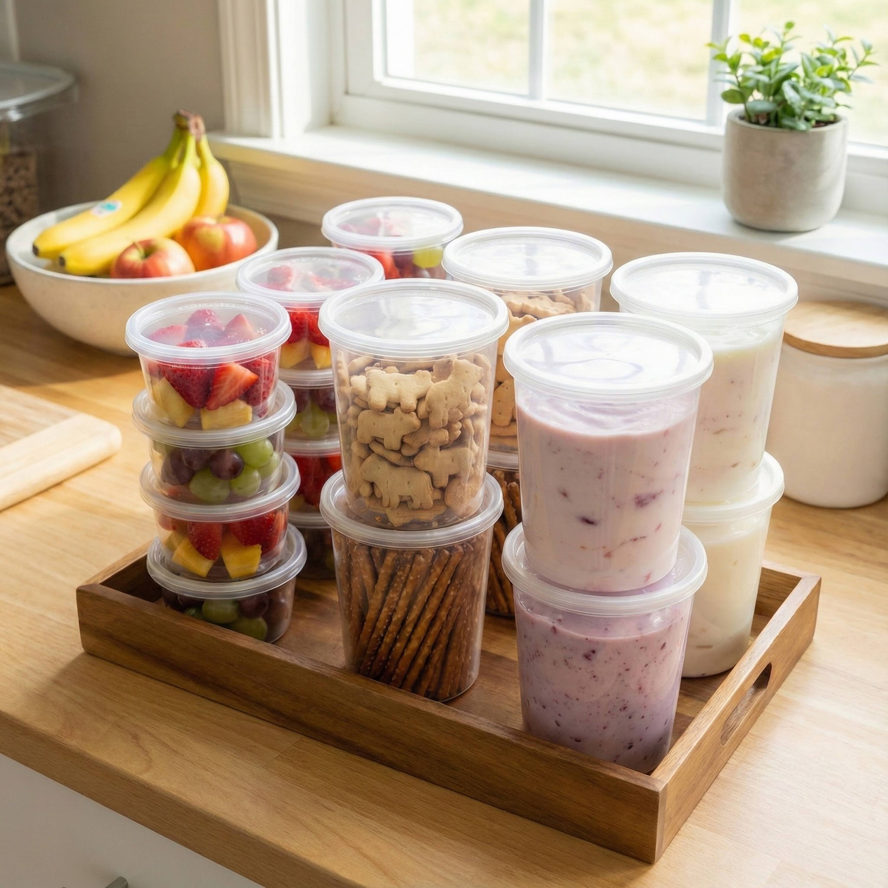 Alt View 2. Eco Harmony Products - Clear Deli Container Cup (PP), 12oz, 500-Pack - Clear.