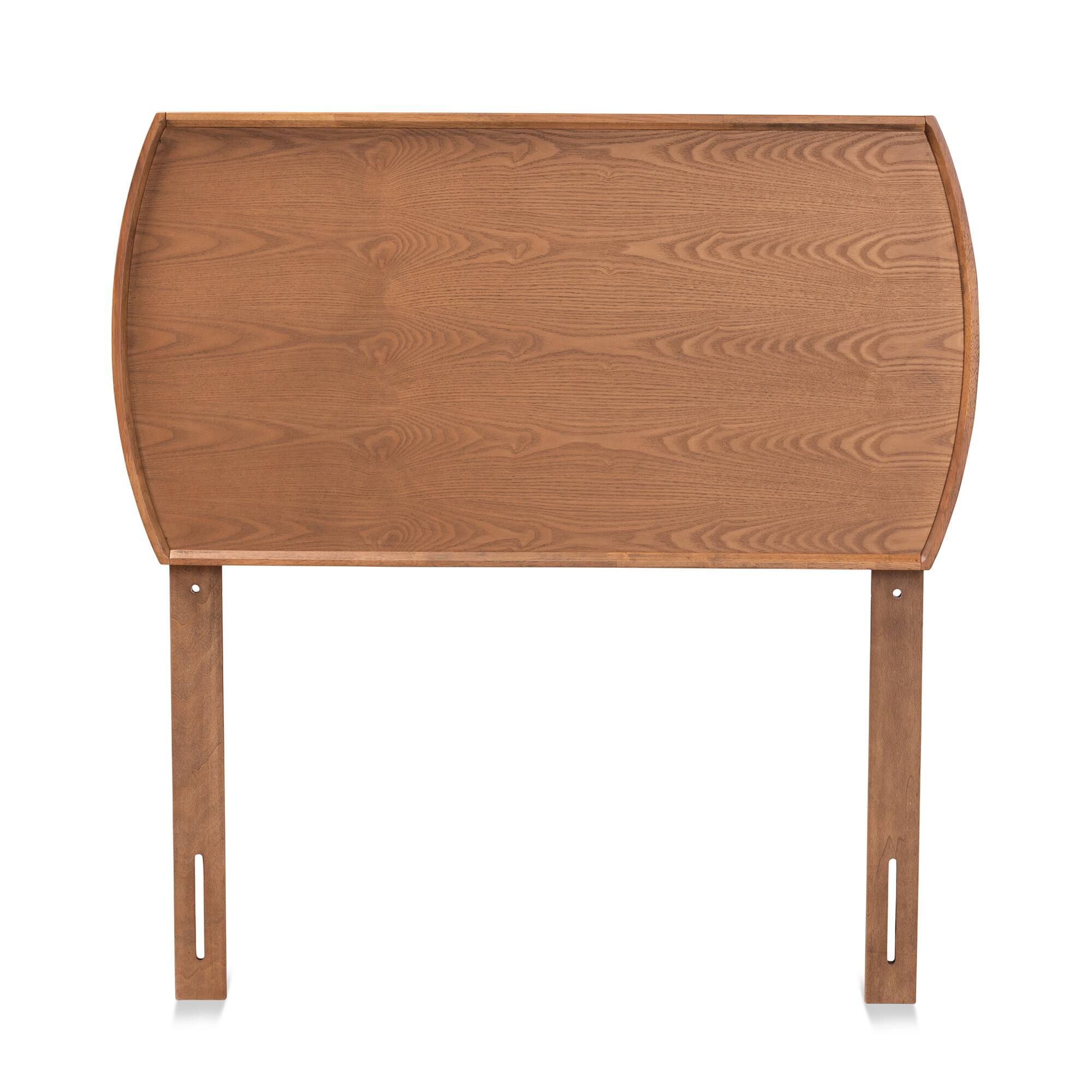 Angle. Baxton Studio - Laurien Mid-Century Modern Finished Wood Twin Size Headboard - Ash Walnut.