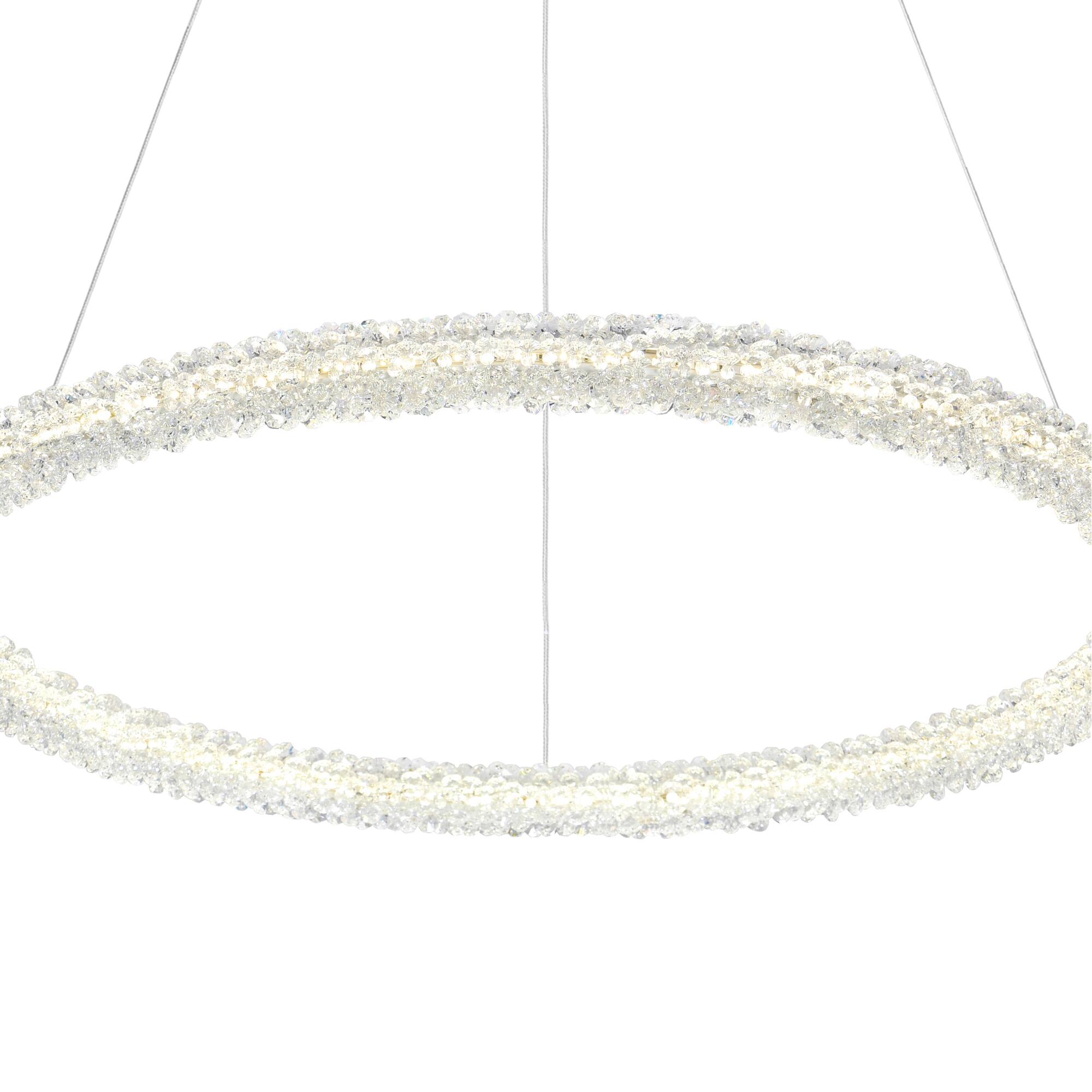 Alt View 1. CWI Lighting - Arielle LED Chandelier With Chrome Finish - Chrome.