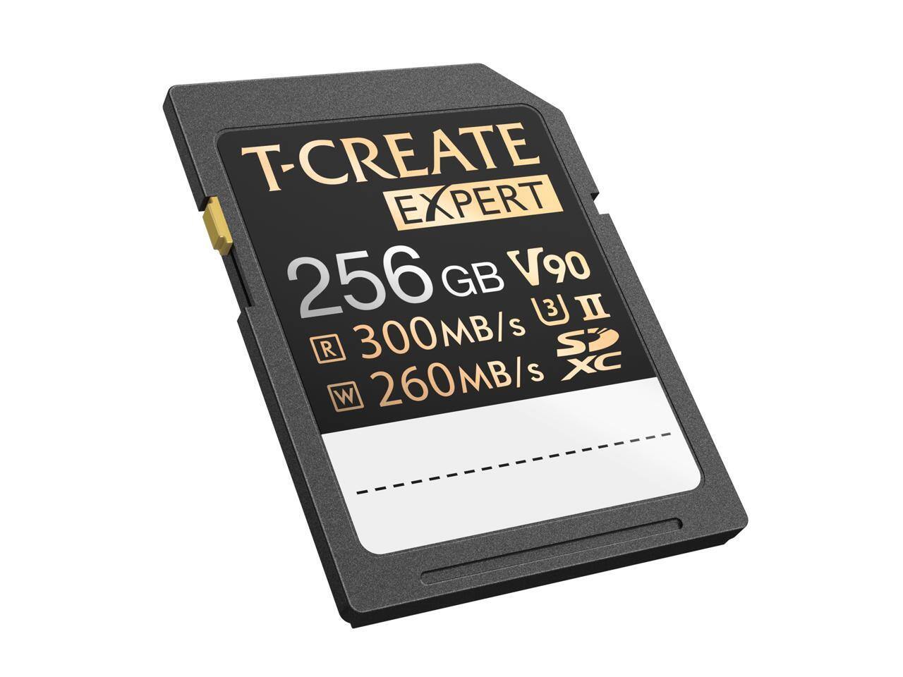 T-CREATE EXPERT 256 GB V90 U3 II 300MB/s 260MB/s XC