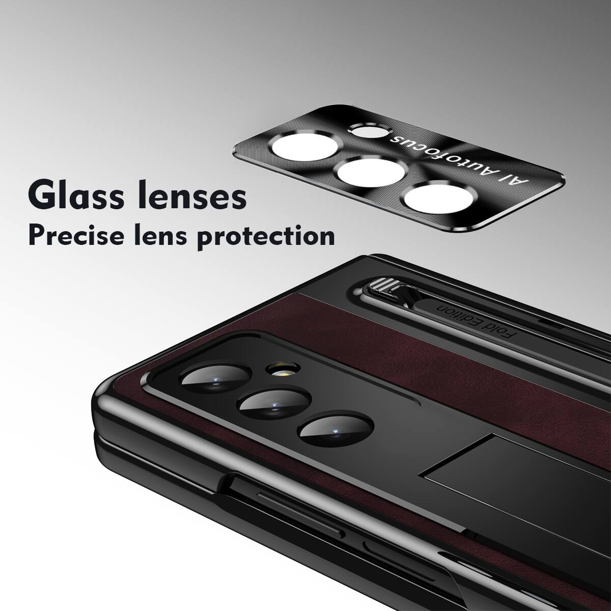 Glass lenses  
Precise lens protection