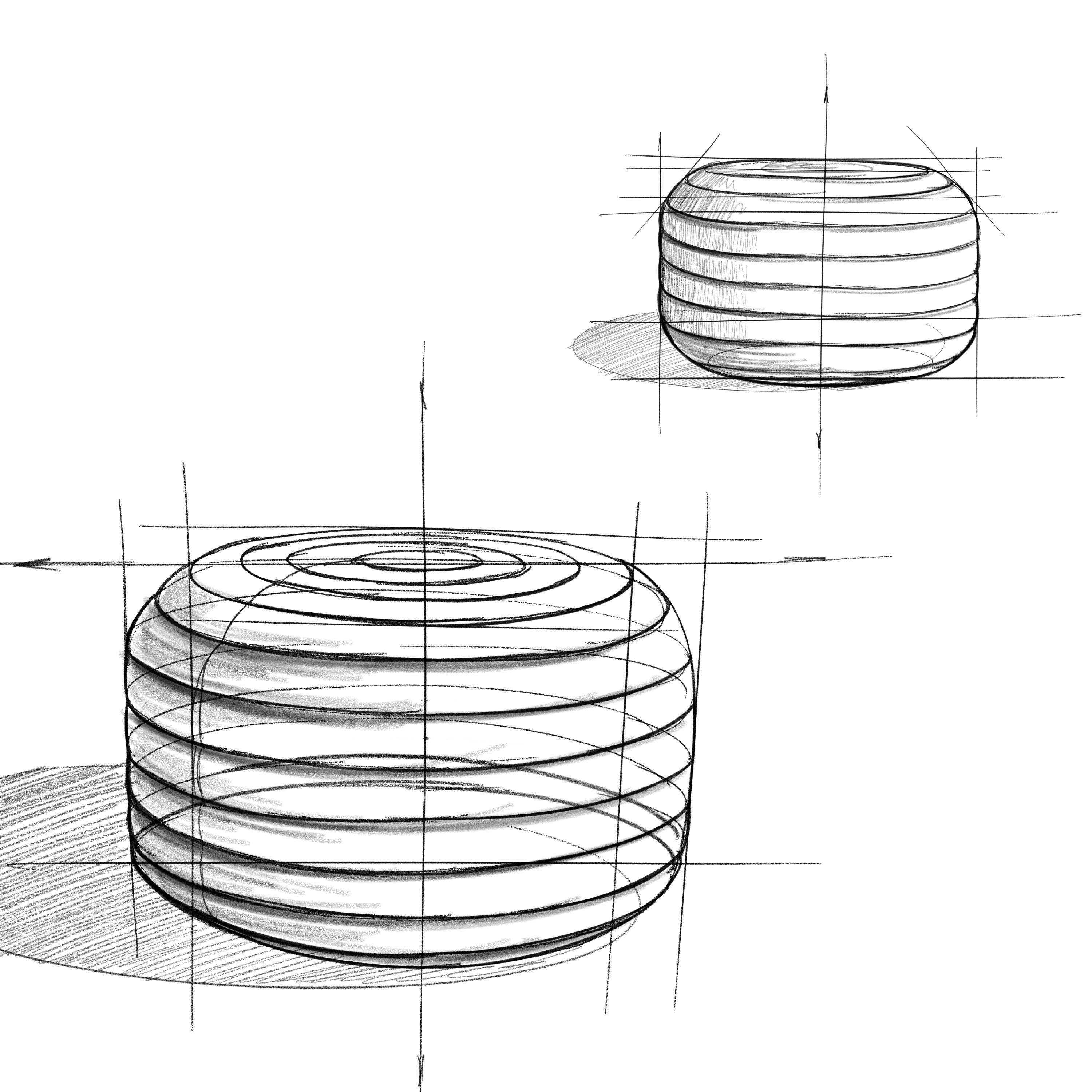 Alt View 12. Simpli Home - Vivienne Round Pouf - Grey.