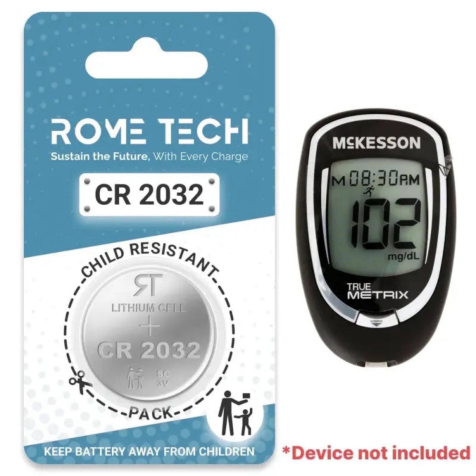 RomeTech Replacement Battery for McKesson True METRIX PRO Blood Glucose ...
