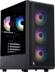 Acer - Nitro 60 Gaming Desktop - AMD Ryzen 9 7900 - 32GB DDR5 Memory - NVIDIA GeForce RTX 5070 - 1 TB SSD - Black - Front_Zoom