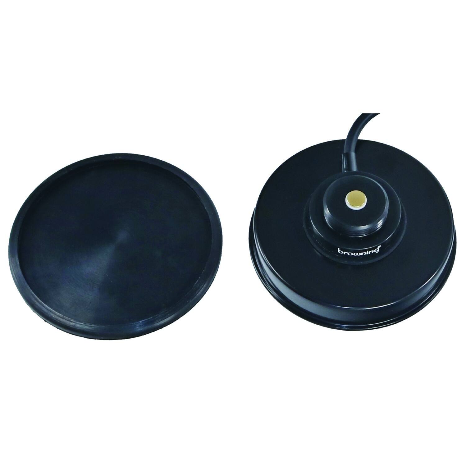 Angle. Browning - Premium 3-5/8" NMO Magnet Mount with Rubber Boot, Preinstalled SMA-Male Connector BR-1035-SMA - Black.