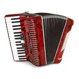 Hohner - Accordions Hohnica 1305-RED 34-Key Entry-Level Piano Accordion (Red)