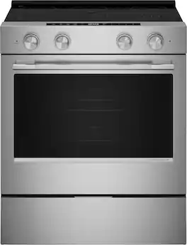 KitchenAid - 5.3 Cu. Ft. Smart Slide-In Electric Convection Range with Self Clean, Steam Clean, and Convection Cooking Modes - PrintShield Stainless Finish