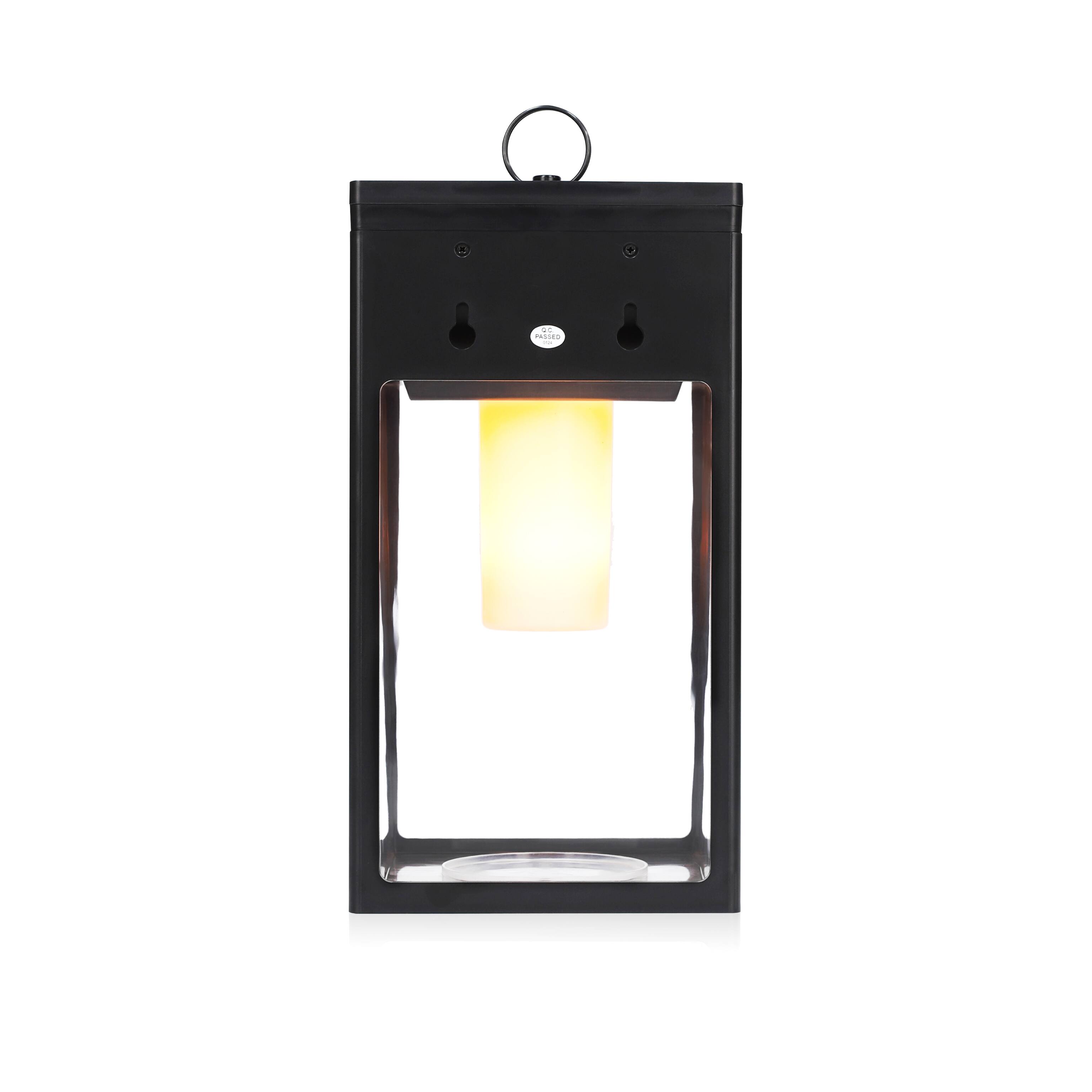Alt View 6. Techko Maid - Solar Portable Lantern with Flame Effect - Black.