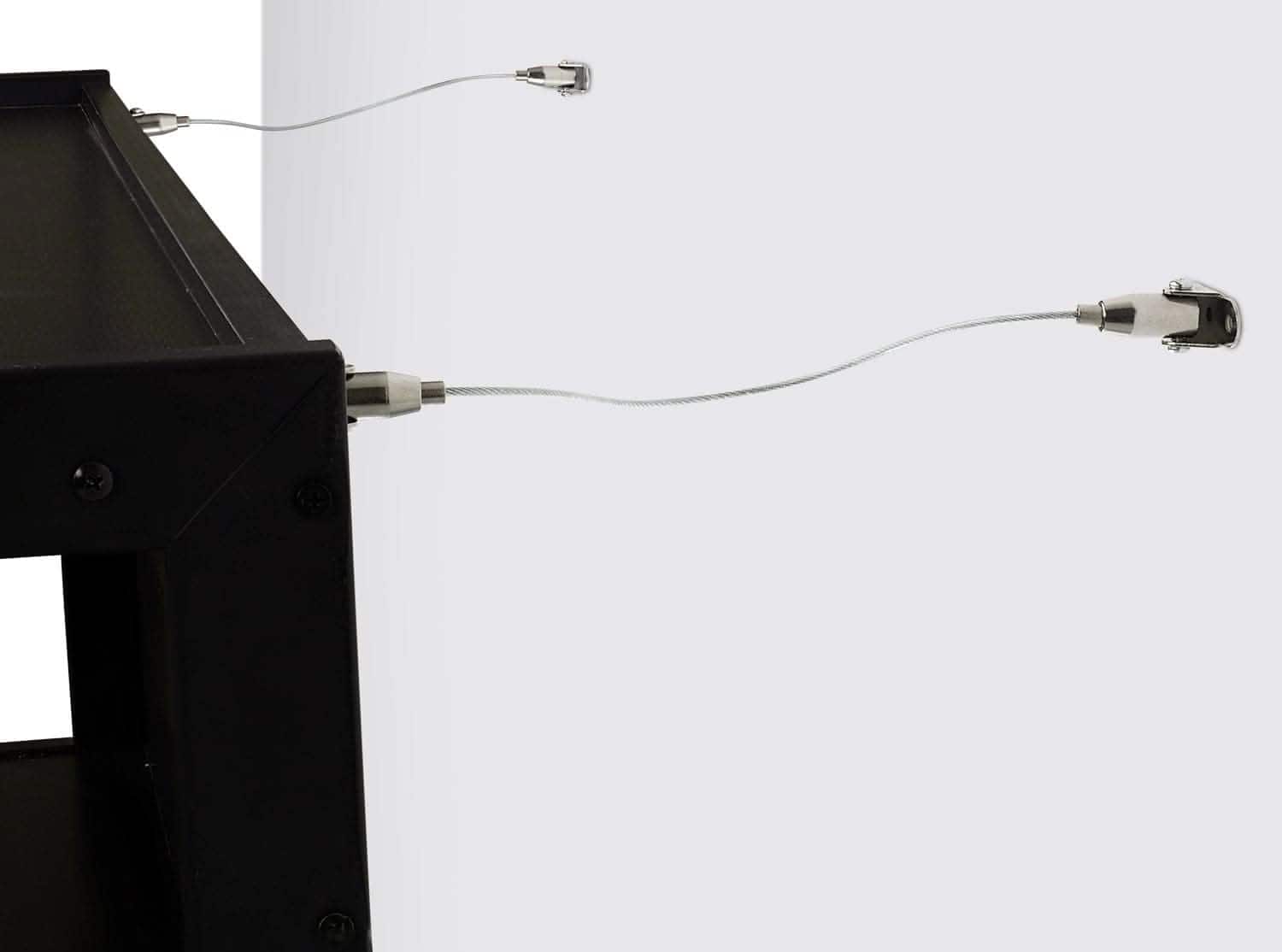 Front. Mount-It! - Furniture Child Safety Straps with Adjustable Length and Heavy‑Duty Anchoring Hardware for Tip Prevention - Silver.