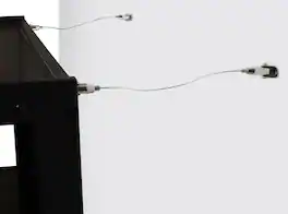 Mount-It! - Furniture Child Safety Straps with Adjustable Length and Heavy‑Duty Anchoring Hardware for Tip Prevention - Silver