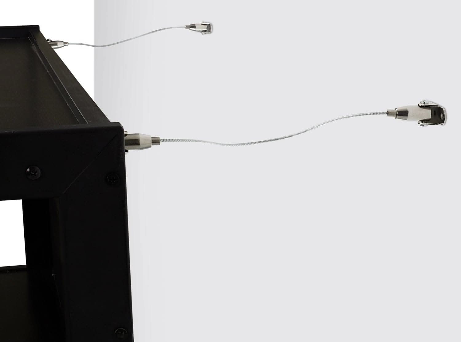 Front. Mount-It! - Furniture Child Safety Straps with Adjustable Length and Heavy‑Duty Anchoring Hardware for Tip Prevention - Silver.