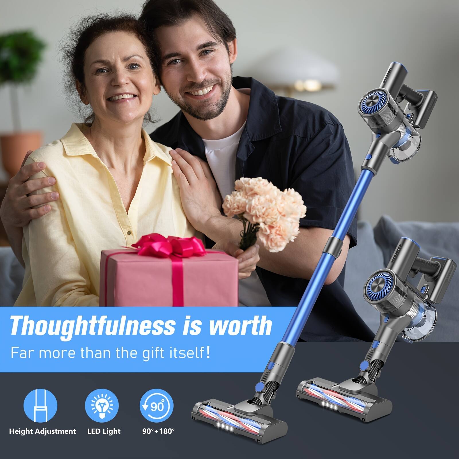 Thoughtfulness is worth Far more than the gift itself! Height Adjustment LED Light 90+180
