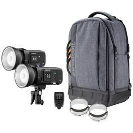 Westcott - FJ Wireless 2-Light Portable Portrait Flash Kit with FJ-X3 M Multi-Brand Wireless Trigger