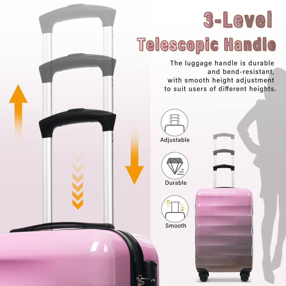 3-Level Telescopic Handle

The luggage handle is durable and bend-resistant, with smooth height adjustment to suit users of different heights.

- Adjustable
- Durable
- Smooth