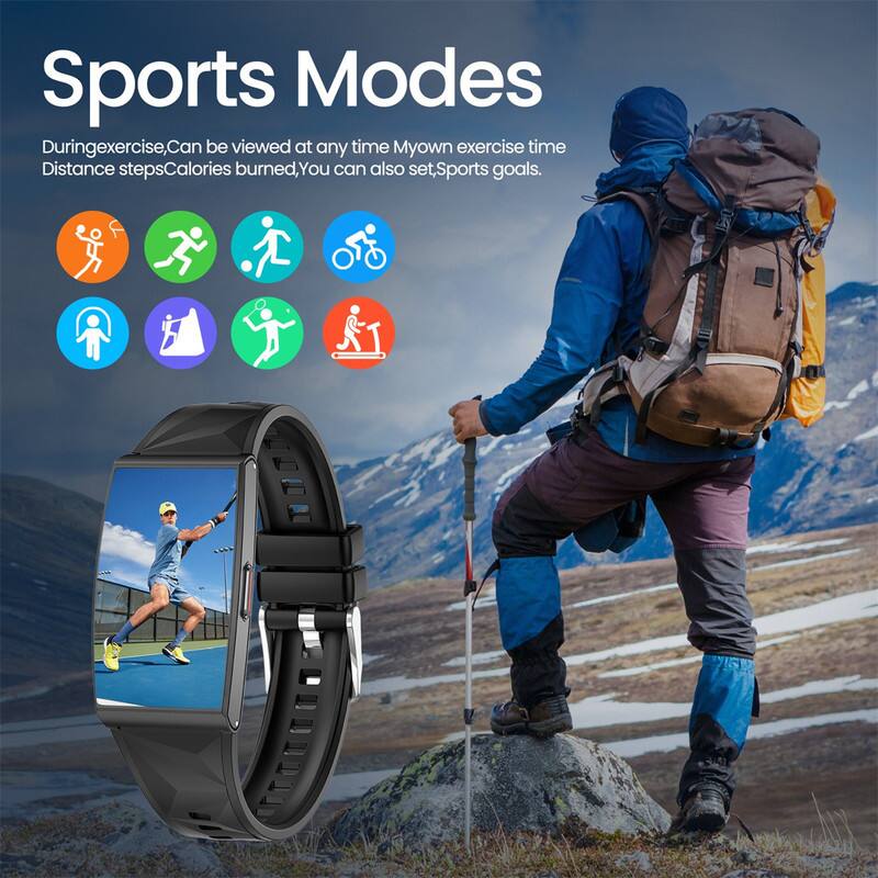 Sports Modes

During exercise, Can be viewed at any time My own exercise time Distance steps Calories burned, You can also set Sports goals.