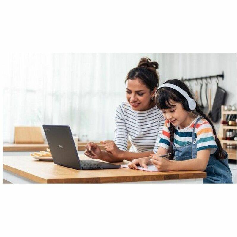 Alt View 7. ASUS - Asus Chromebook CZ12 Flip CZ1204F CZ1204FM2A-YZ84T 12.2" Touchscreen Rugged Convertible 2 in 1 Chromebook - WUXGA - Mineral Gray.