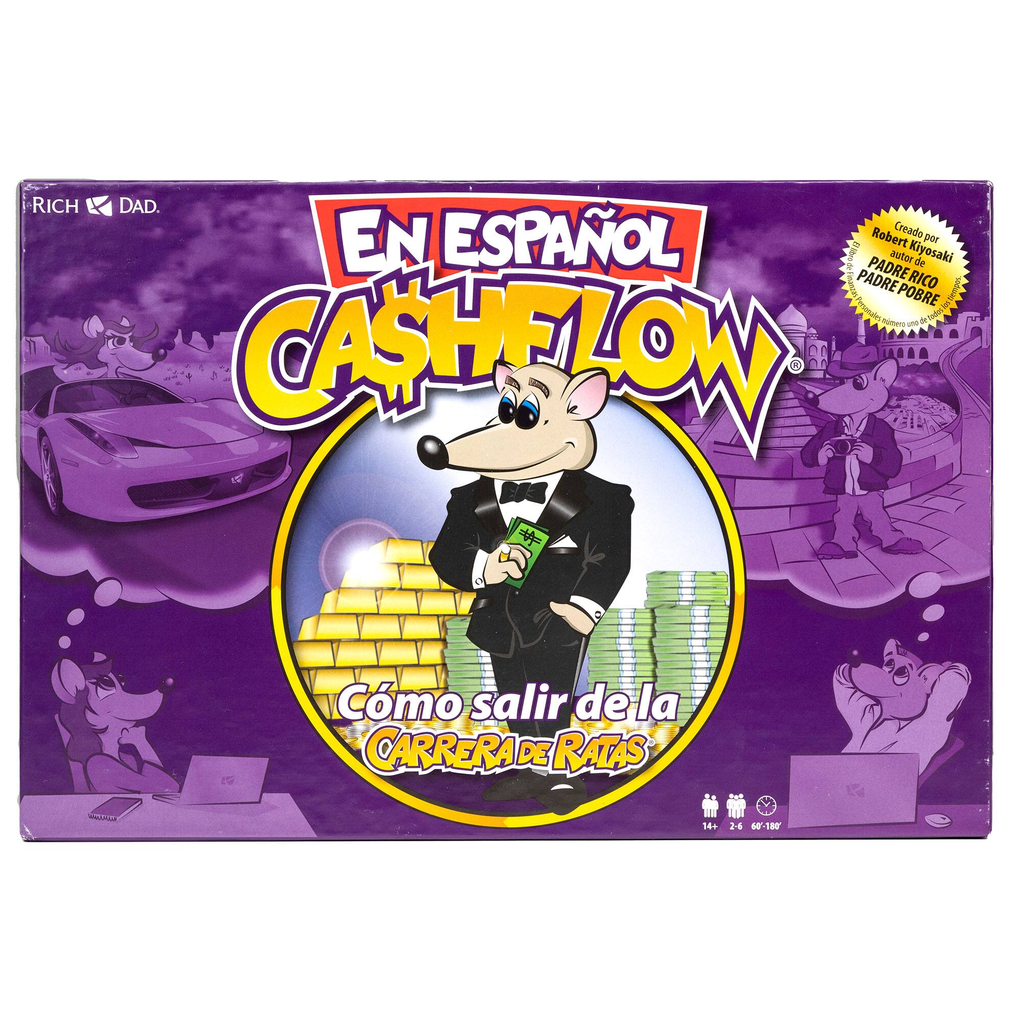 RICH DAD. ESPAÑOL CASHFLOW  
Creado por Robert Kiyosaki  
PADRE RICO PADRE POBRE  
Cómo salir de la CARRERA DE RATAS  
14+ 2-6 60-180