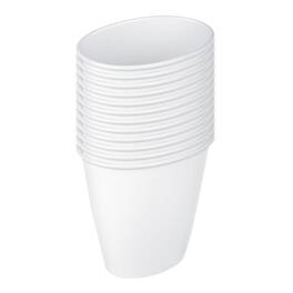 Sterilite - Petite 1.5-Gallon Home Oval Vanity Trash Wastebasket, (12 Pack) - White