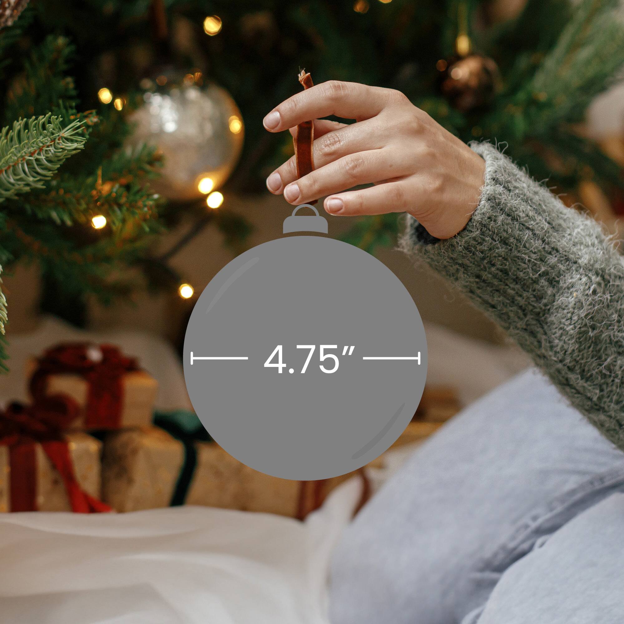 Alt View 2. Melrose - Set of 8 White Glass Ball Christmas Ornaments with Cardinals 4.75" - White.