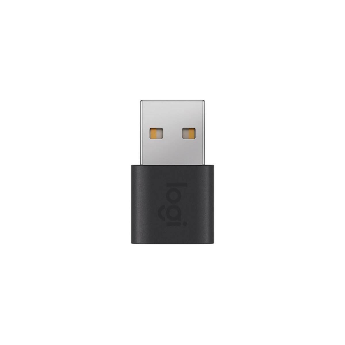 Alt View 2. Logitech - Logitech Logi USB-A to USB-C Adapter, Graphite.