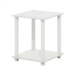 FurniFact - nightstand set with sleek contemporary style and versatile design - White