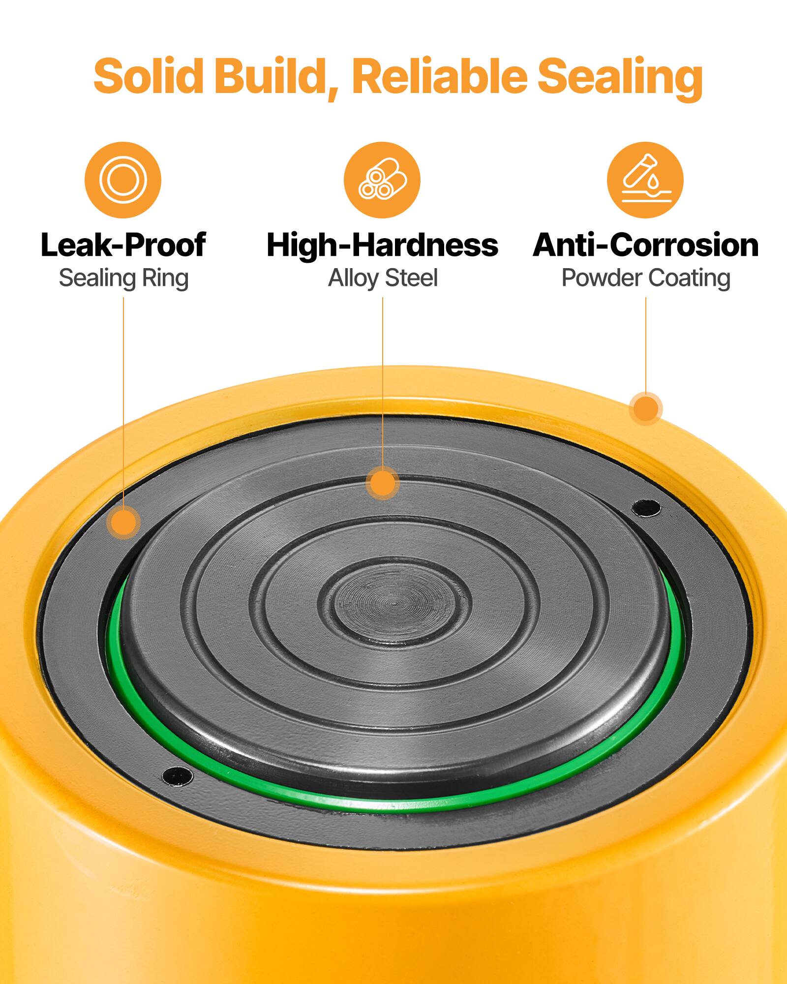 Solid Build, Reliable Sealing  
Leak-Proof  
High-Hardness  
Anti-Corrosion  
Sealing Ring  
Alloy Steel  
Powder Coating