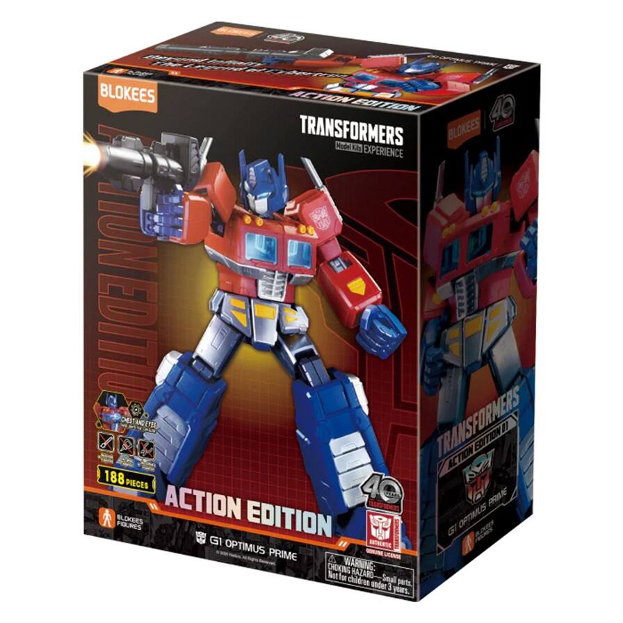 BLOKEES TRANSFORMERS ACTION EDITION MODEL KIT EXPERIENCE TUNED TIC CHEST CHESTANC ETES TRANSFORMERS EDITION 11 ACTION K 188 PIECES ACTION 40 7 PRIME TENDOS BLOKEES FIGURES EDITION OPTIMUS PRIME LICENSE CHOKING WARNING: Not for children under 3 years.