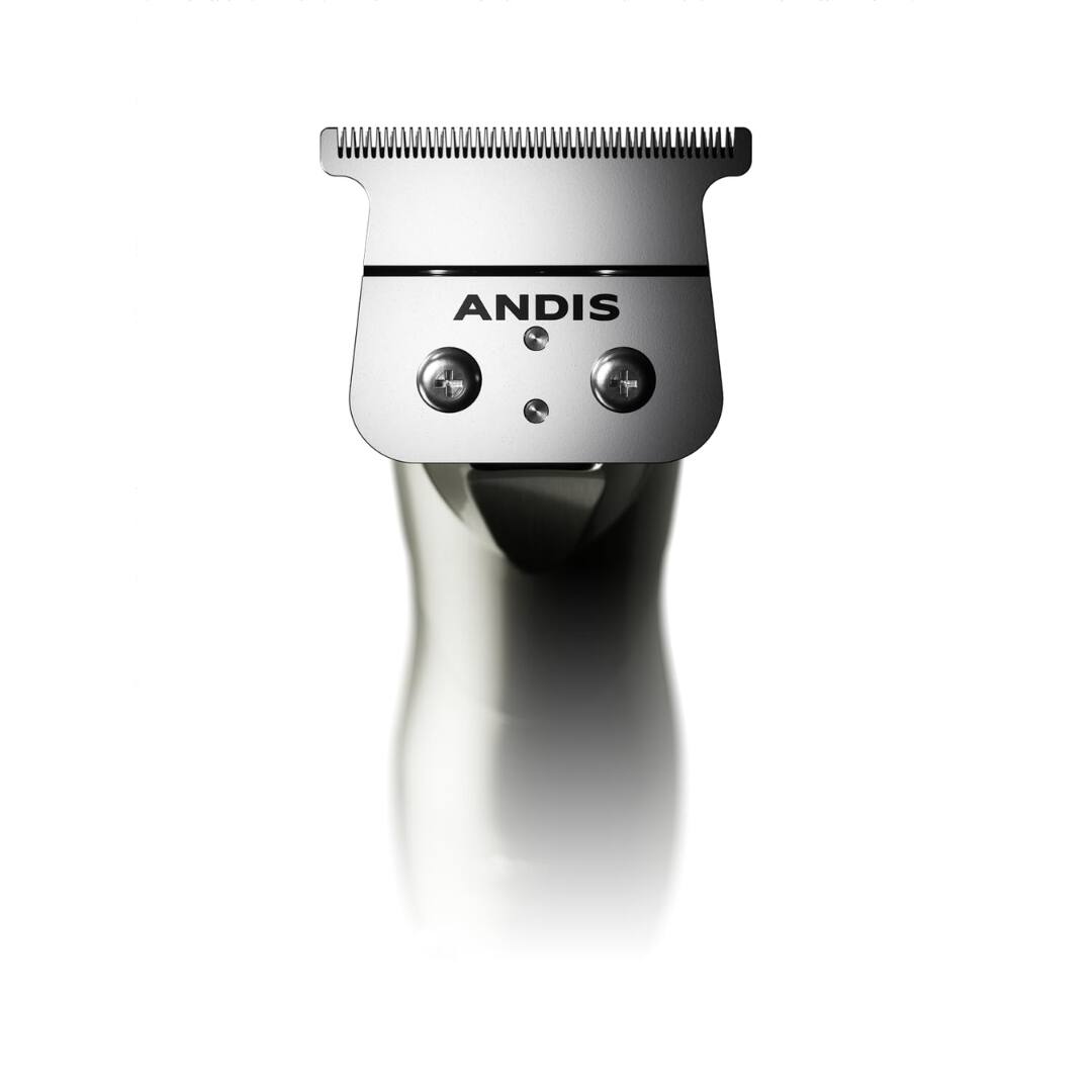 Left. Andis - Andis 32270 Slimline Pro GTX Cordless Beard Trimmer – Lithium-Ion, Close-Cutting Zero-Gapped T-Blade, Chrome Finish.
