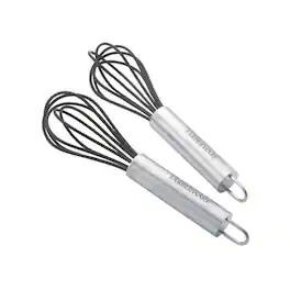 Farberware - Professional Silicone Mini Whisks, Set of 2 - Black