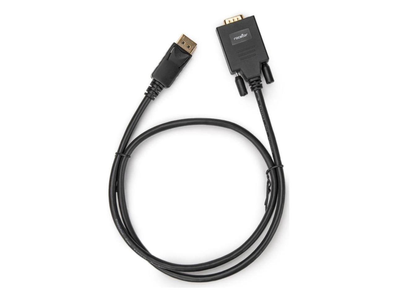 Alt View 6. Rocstor - Rocstor DisplayPort/VGA Video Cable - Black.
