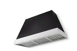 AGA - 48 inches - Externally Vented - Wall Range Hood - Matte Black