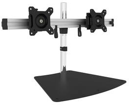 SIIG - Easy-Adjust Dual Monitor Desk Stand - 13" To 27" - Dual Color
