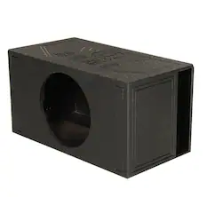 Front. QPower - QPower QBOMB15VL Single 15" Vented Ported Car Subwoofer Sub Box Enclosure QBOMB - Black.