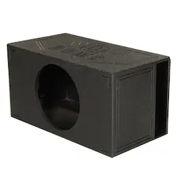QPower - QBOMB15VL Single 15" Vented Ported Car Subwoofer Sub Box Enclosure QBOMB - Black