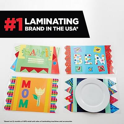 #1 LAMINATING BRAND IN THE USA*

Based on 12 months of NPD retail unit sales of laminating machines and accessories