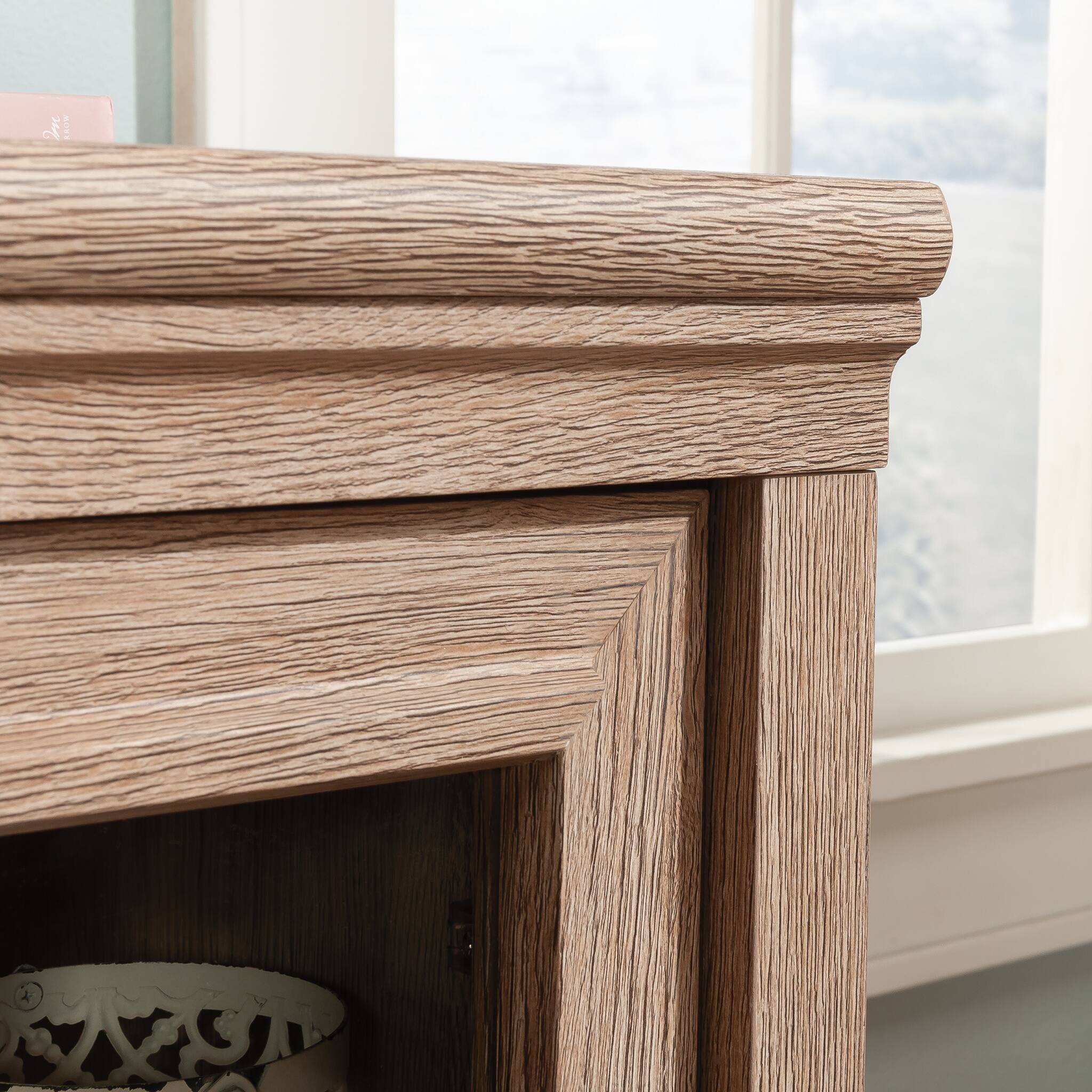 Alt View 4. TinyHomie - Credenza Brown finish.