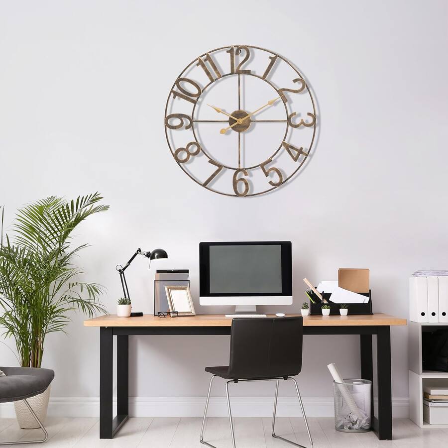 Sorbus Large Wall Clock for Living Room Decor, 24 inch Big Wall Clock ...
