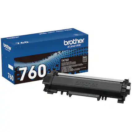 The text on the image reads:
"Brother at your side TN760 760 3000 1"
This text is likely related to the Brother brand and their products, such as printers or toner cartridges.