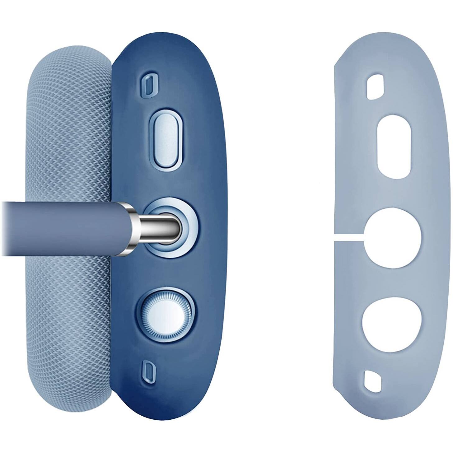 Alt View 14. SaharaCase - Silicone Combo Kit Case for Apple AirPods Max Headphones - Blue.