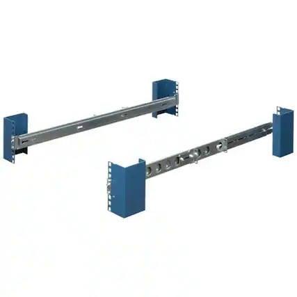 Front. RackSolutions - RackSolutions 1U Raven 100-A Rail for HP DL320/DL360 Gen 8 & Gen 9 - Non-Ball Bearing Slide Rails for 2Post & 4Post Rack - Metallic.