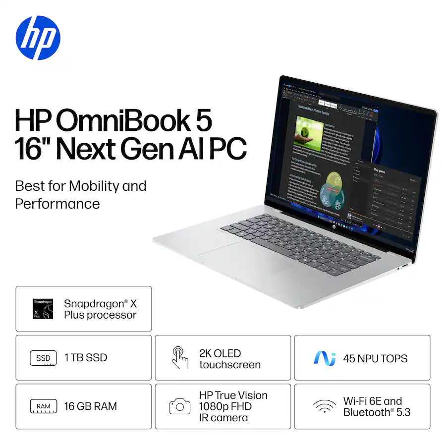 HP OmniBook 5 Copilot+ PC 16