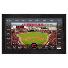 Highland Mint - Cincinnati Reds Framed 12" x 20" 2025 Signature Field Photograph - Facsimile Signatures - Limited Edition of 5,000 - Multicolor