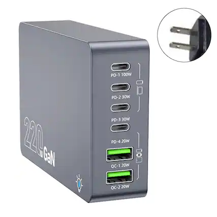 PD-1 100W
PD-2 30W
PD-3 30W
PD-4 20W
QC-1 20W
QC-2 20W