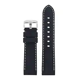 StrapsCo - Active Stitch Band For Apple Watch - 40mm/41mm/42mm - Black & White