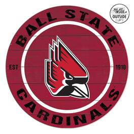Jardine - Ball State Cardinals 20" x 20" Indoor/Outdoor Circle Sign - Red