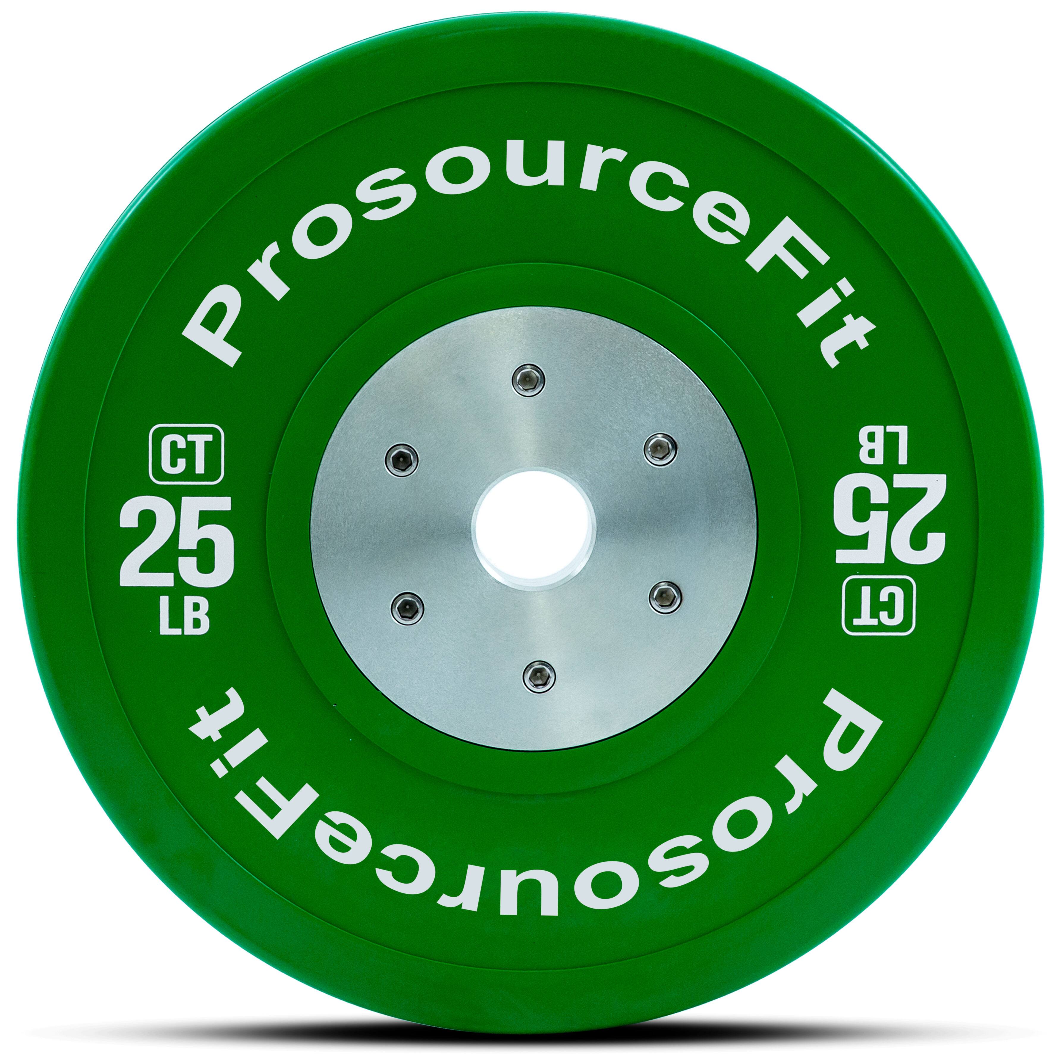 ProsourceFit - Color Training Bumper Plate, 25 lbs - Green