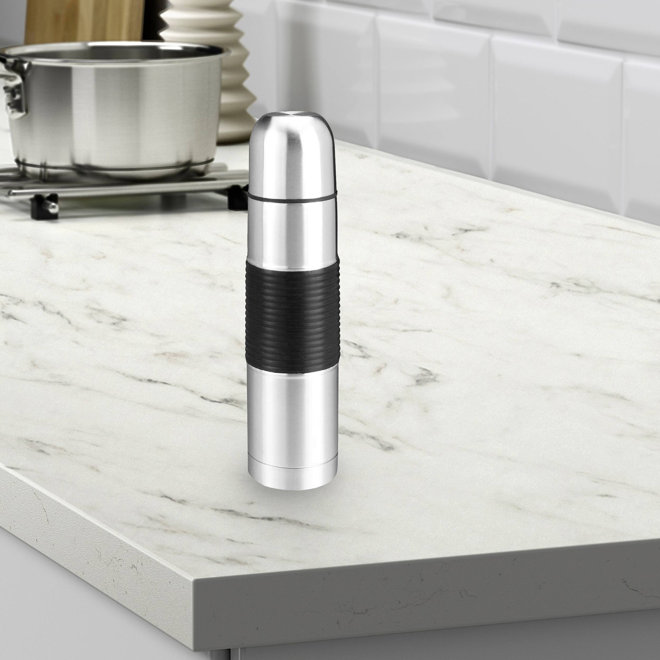 Angle. Brentwood - Brentwood 500ML Vacuum S/S Flask Coffee Thermos - Silver.