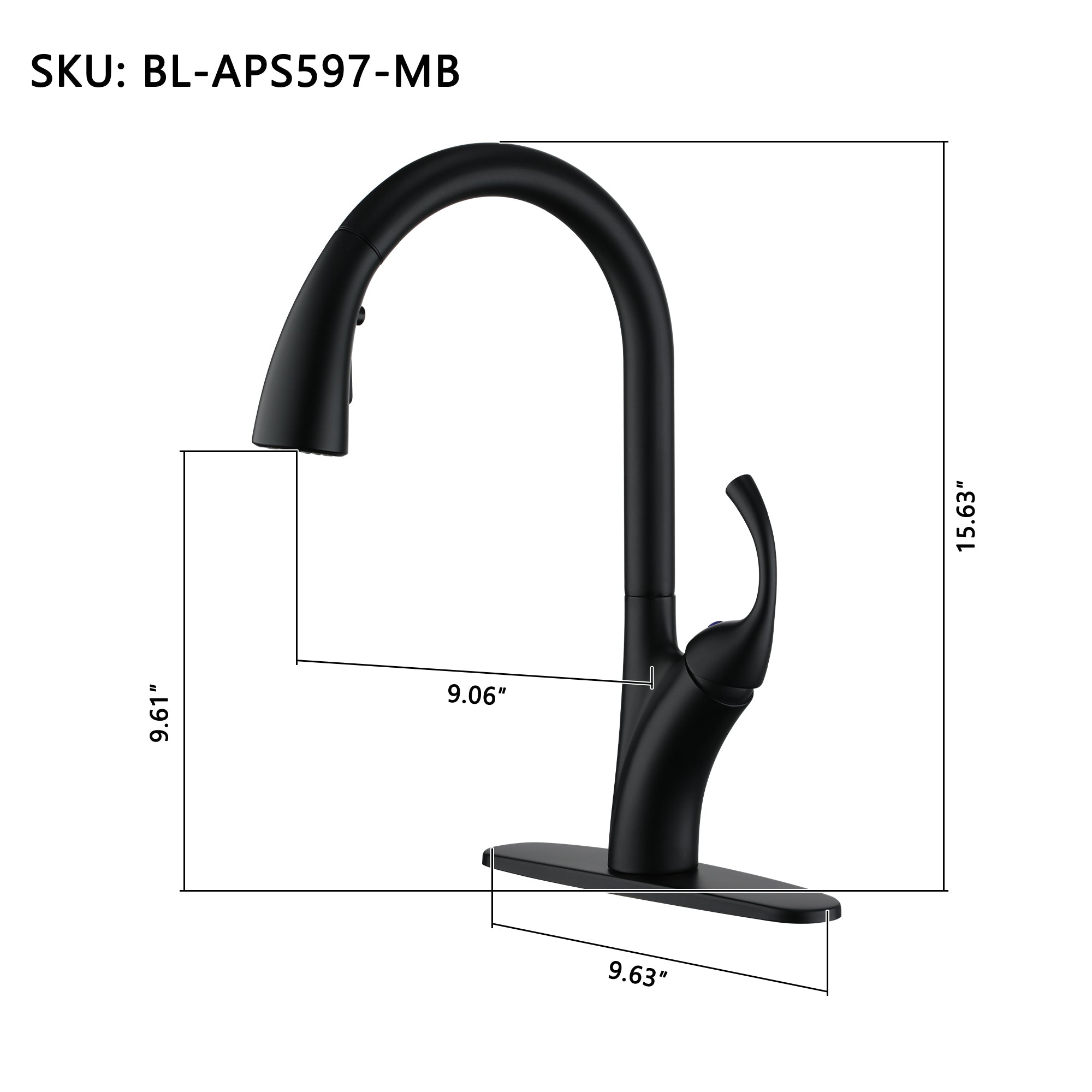 SKU: BL-APS597-MB 15.63" 9.63" 9.06" 9.61"