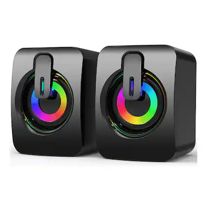 Front. Cluzine - Bluetooth Soundbar Computer Speaker, 5D Surround Desktop Speaker for PC/TV - 1.