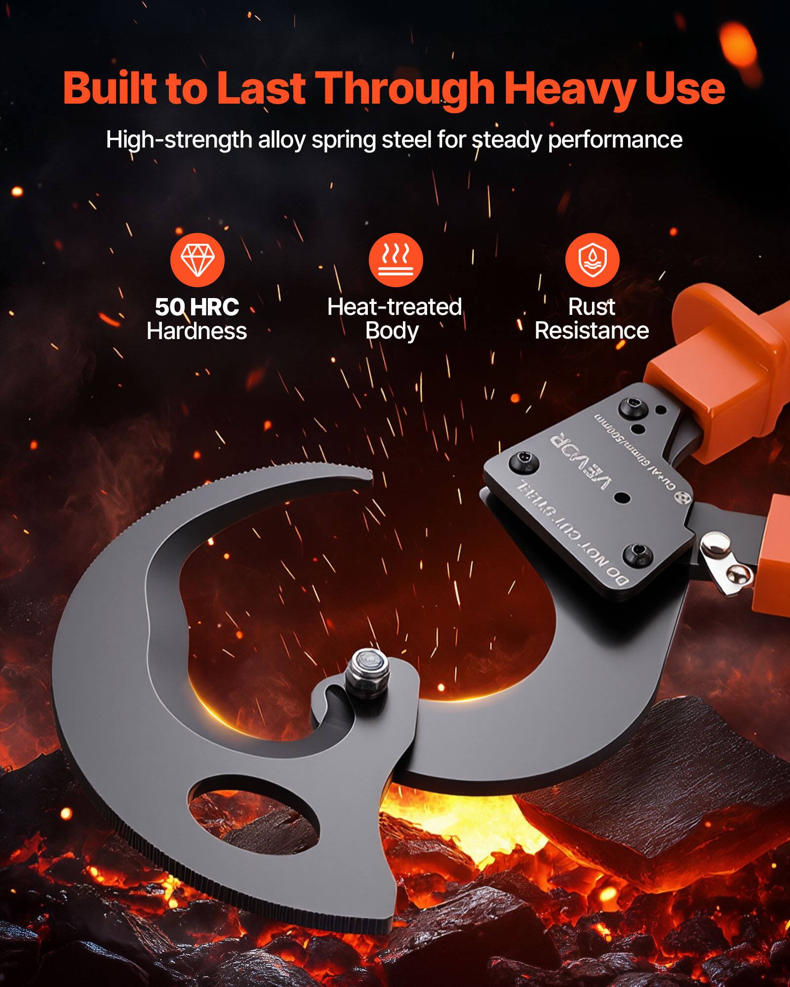 Built to Last Through Heavy Use

High-strength alloy spring steel for steady performance

- 50 HRC Hardness
- Heat-treated
- Rust Resistance